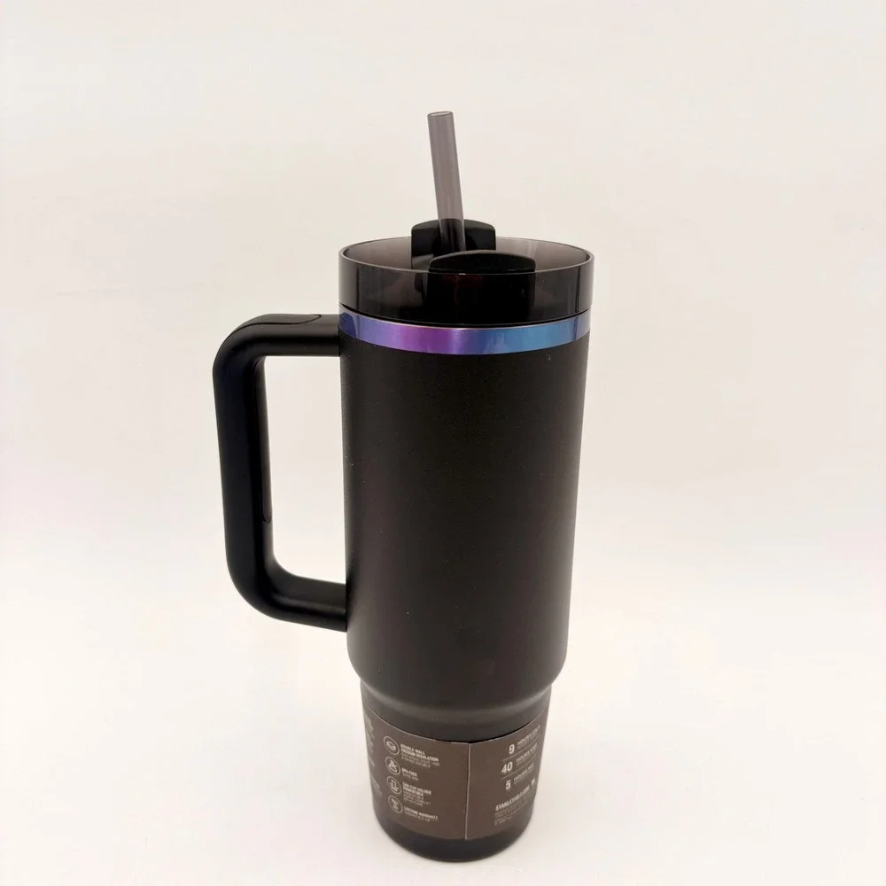 Stanley Quencher H2.0 Tumbler 30oz Black Chroma Collection Iridescent Matte - Picture 3 of 3